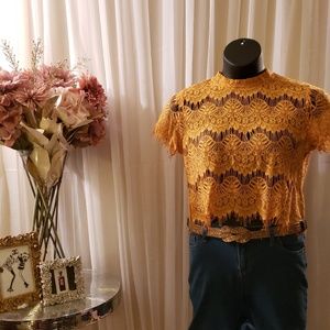 🧡Lace crop top🧡